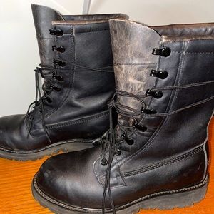 Military Vibram Black Combat Boots